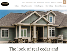 Tablet Screenshot of foundrysiding.com